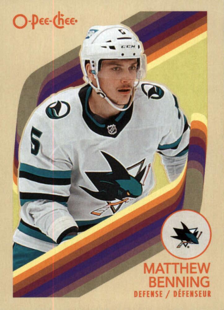 Matt Benning #398 San Jose Sharks | 2023-24 O-Pee-Chee Retro