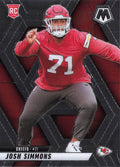 Josh Simmons #398 Kansas City Chiefs | 2025 Panini Mosaic | NFL Football