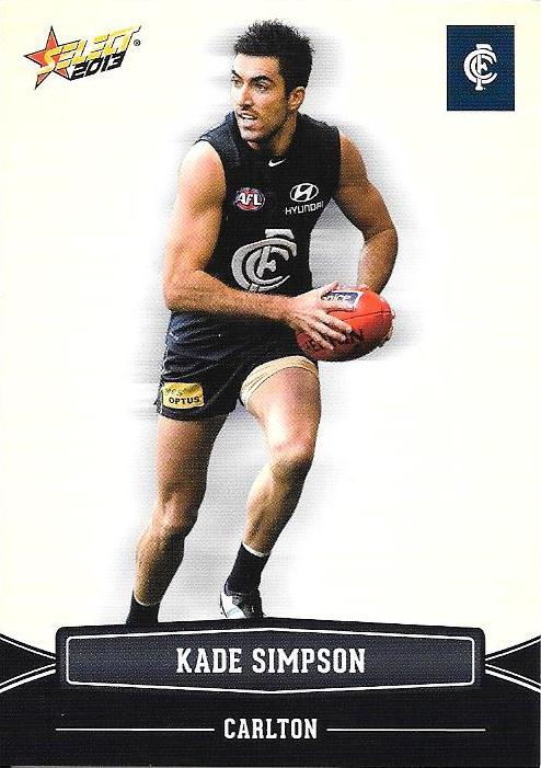Kade Simpson #39 Carlton Blues | 2013 Select AFL Champions