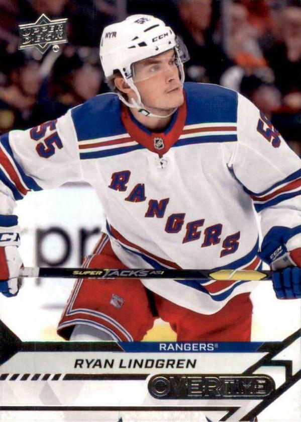 Ryan Lindgren #39 New York Rangers | 2020-21 Upper Deck Overtime