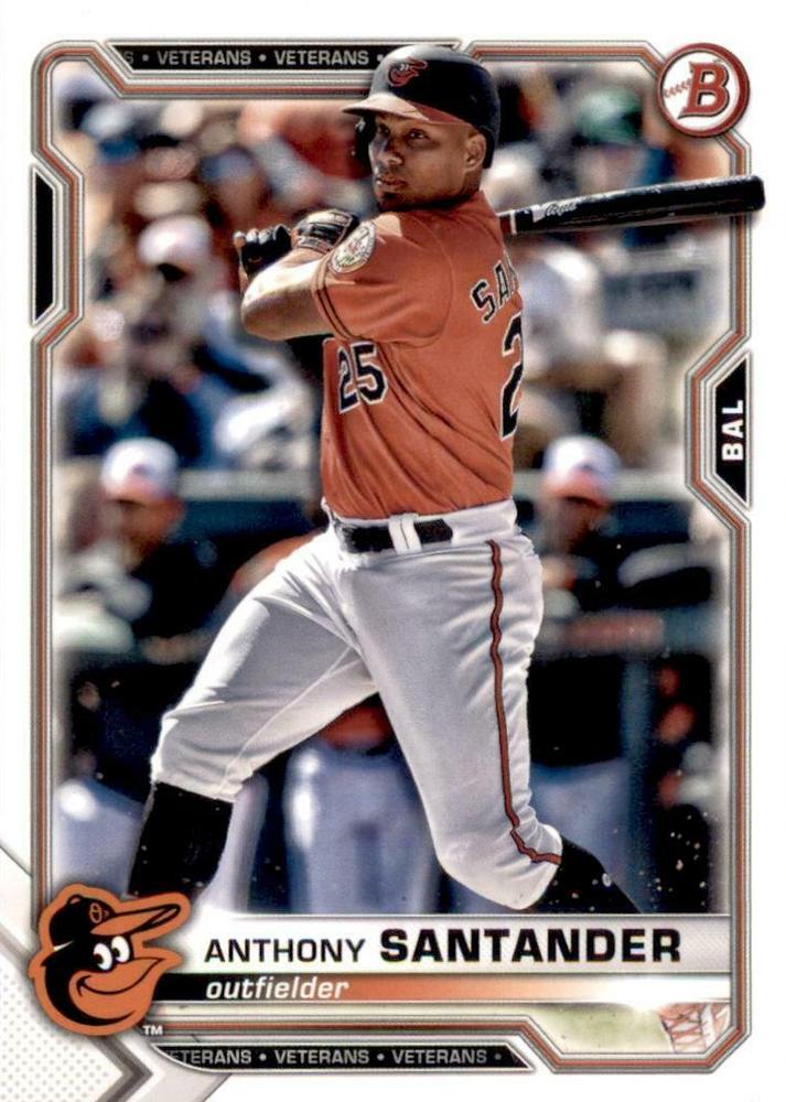 Anthony Santander #3 Baltimore Orioles | 2021 Bowman