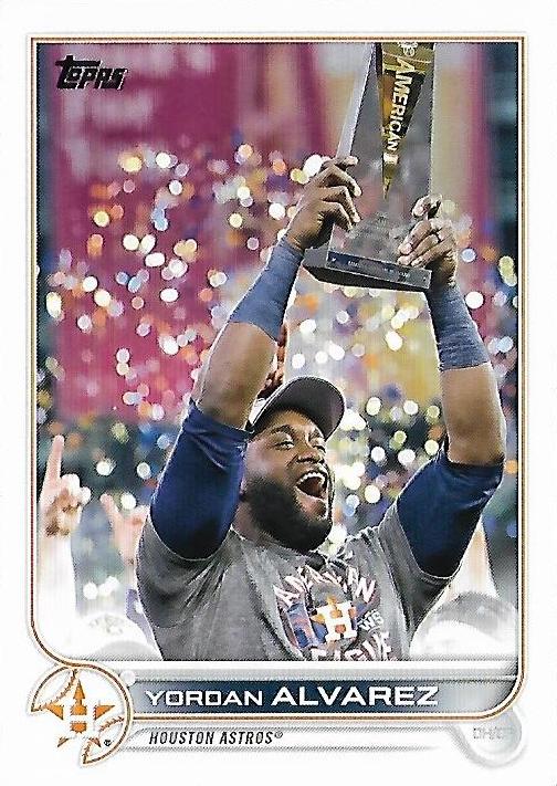 Yordan Alvarez #400 Houston Astros (Holding trophy) | 2022 Topps