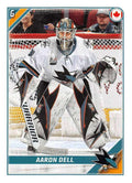 Aaron Dell #403 San Jose Sharks | 2019-20 Topps NHL Sticker Collection