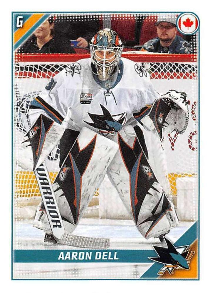 Aaron Dell #403 San Jose Sharks | 2019-20 Topps NHL Sticker Collection