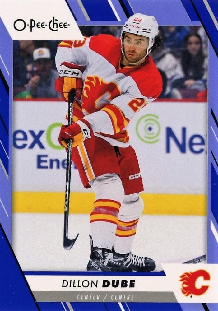 Dillon Dube #403 Calgary Flames | 2023-24 O-Pee-Chee Blue Border