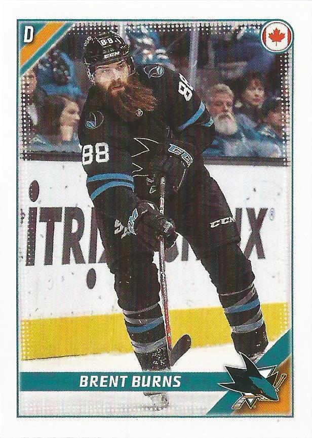 Brent Burns #404 San Jose Sharks | 2019-20 Topps NHL Sticker Collection