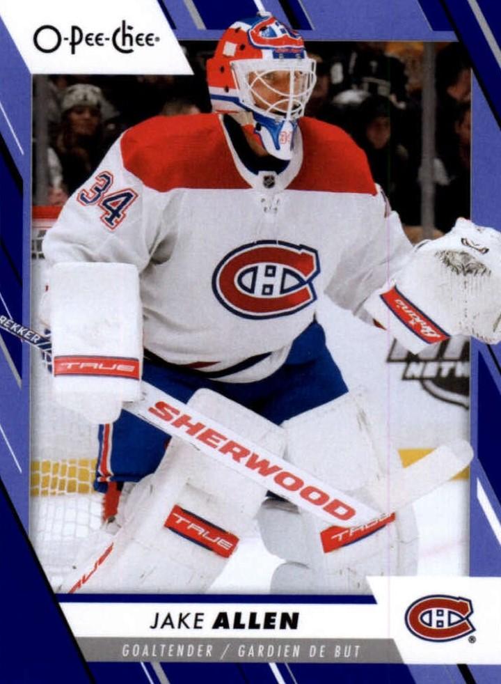 Jake Allen #405 Montreal Canadiens | 2023-24 O-Pee-Chee Blue Border