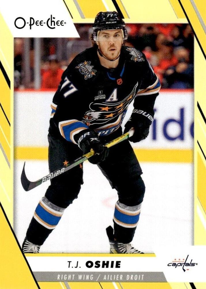 T.J. Oshie #406 Washington Capitals | 2023-24 O-Pee-Chee Yellow Border