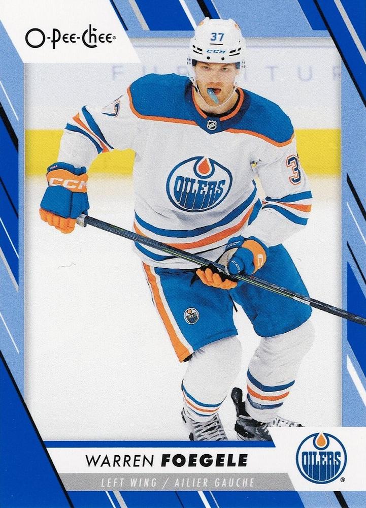 Warren Foegele #407 Edmonton Oilers | 2023-24 O-Pee-Chee Blue Border