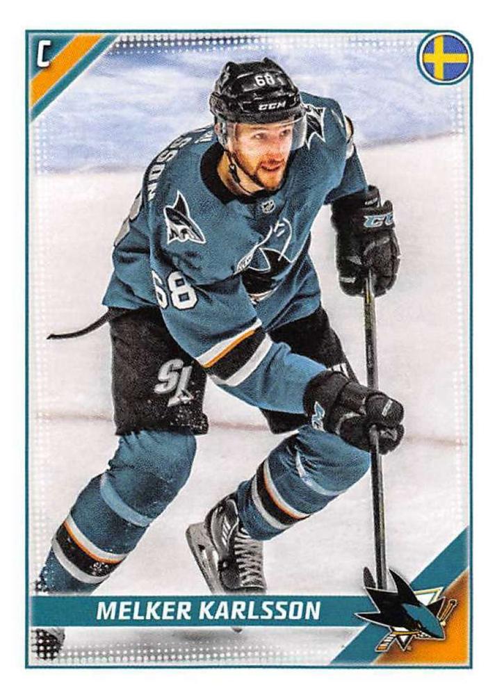 Melker Karlsson #408 San Jose Sharks | 2019-20 Topps NHL Sticker Collection