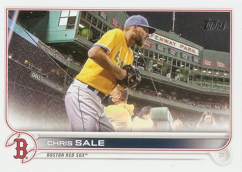 Chris Sale #409 Boston Red Sox (Yellow jersey) | 2022 Topps