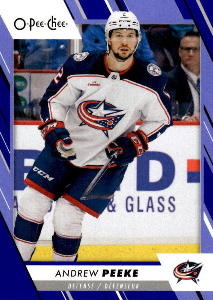 Andrew Peeke #409 Columbus Blue Jackets | 2023-24 O-Pee-Chee Blue Border