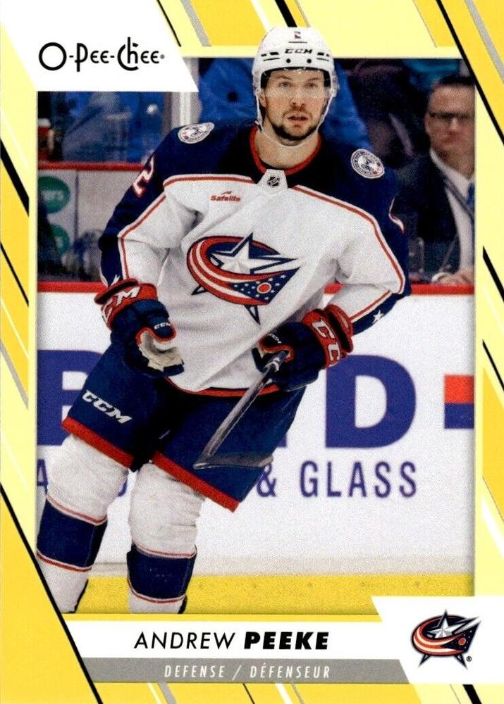 Andrew Peeke #409 Columbus Blue Jackets | 2023-24 O-Pee-Chee Yellow Border