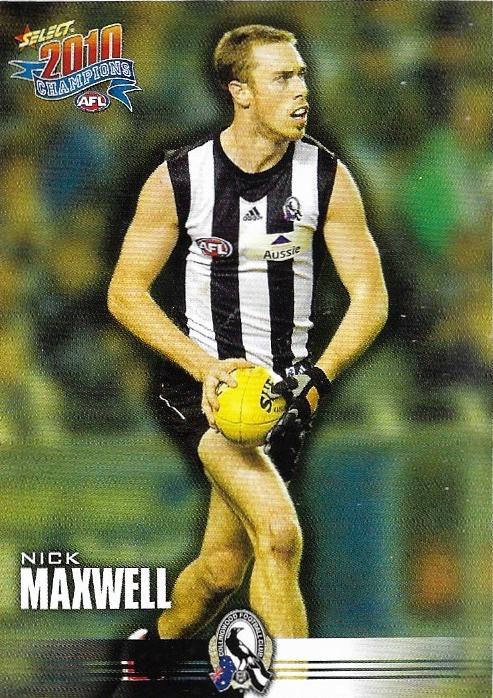 Nick Maxwell #40 Collingwood Magpies | 2010 Select AFL Champions