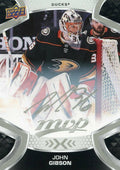 John Gibson #40 Anaheim Ducks | 2021-22 Upper Deck MVP Silver Script