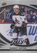 Barrett Hayton #40 Arizona Coyotes | 2023-24 Upper Deck MVP Silver Script