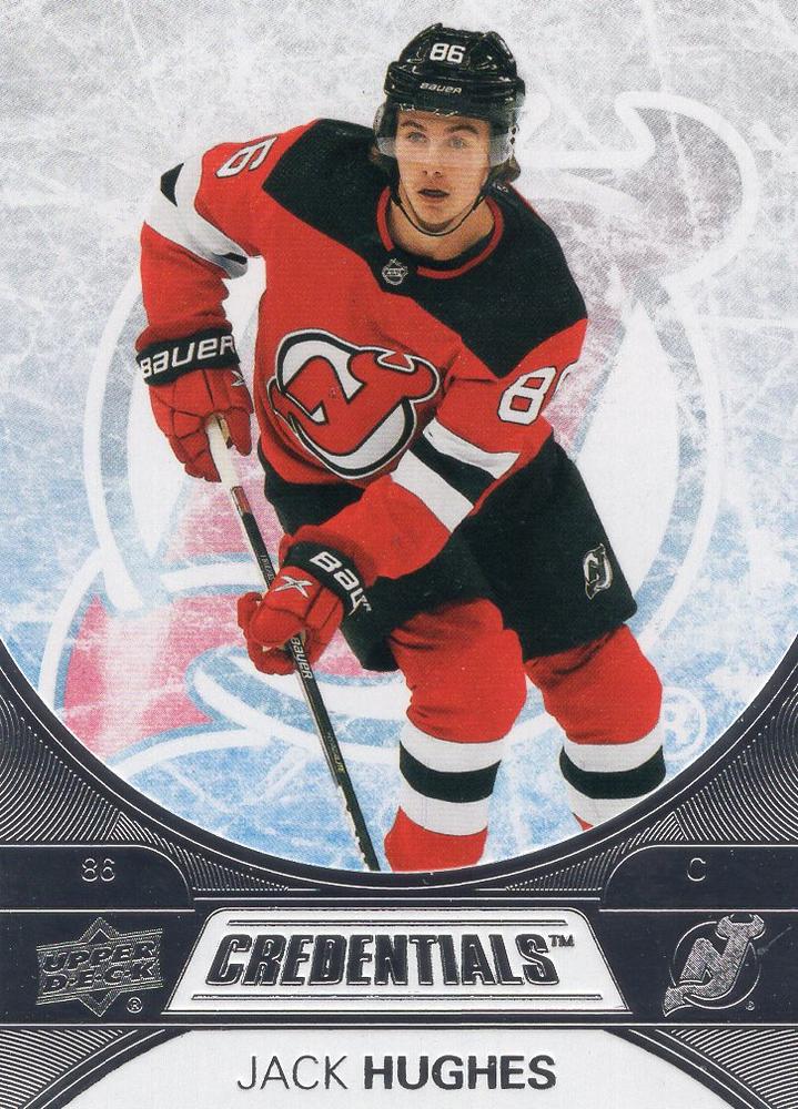 Jack Hughes #40 New Jersey Devils | 2021-22 Upper Deck Credentials