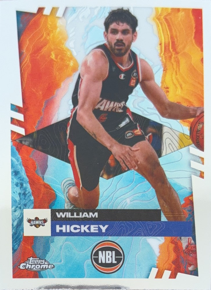 William Hickey #40 Illawarra Hawks | 2024-25 Topps Chrome NBL (front)