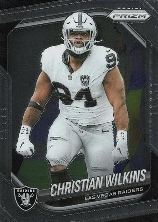 Christian Wilkins #40 Las Vegas Raiders | 2025 Panini Prizm | NFL Football