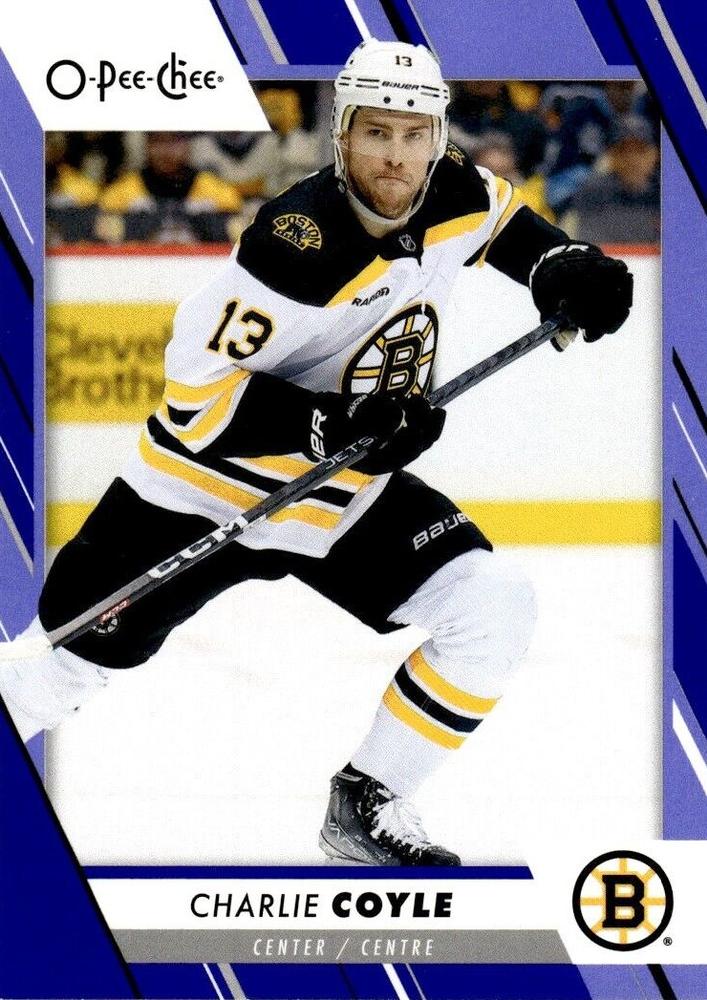 Charlie Coyle #410 Boston Bruins | 2023-24 O-Pee-Chee Blue Border