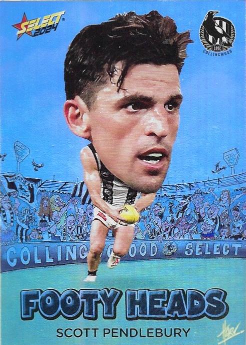 Scott Pendlebury #FH19 Collingwood Magpies | Footy Heads 2024 Select AFL Footy Stars
