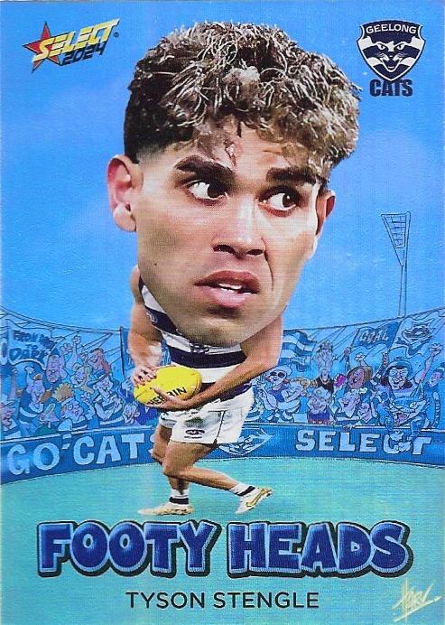 Tyson Stengle #FH34 Geelong Cats | Footy Heads 2024 Select AFL Footy Stars