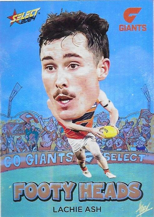 Lachie Ash #FH36 Greater Western Sydney Giants | Footy Heads 2024 Select AFL Footy Stars
