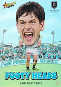 Zak Butters #FH62 Port Adelaide Power | Footy Heads 2024 Select AFL Footy Stars