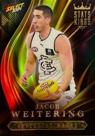 Jacob Weitering #SK12 Carlton Blues | Stats Kings 2024 Select AFL Footy Stars