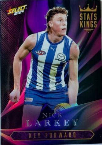 Nick Larkey #SK58 North Melbourne Kangaroos | Stats Kings 2024 Select AFL Footy Stars