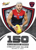 Christian Salem #MG66 Melbourne Demons | Milestone 2024 Select AFL Footy Stars