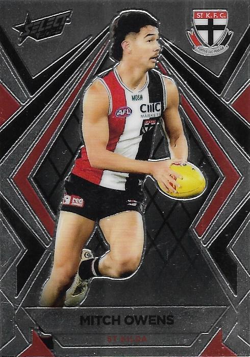 Mitch Owens #L145 St. Kilda Saints | Luminous 2024 Select AFL Footy Stars