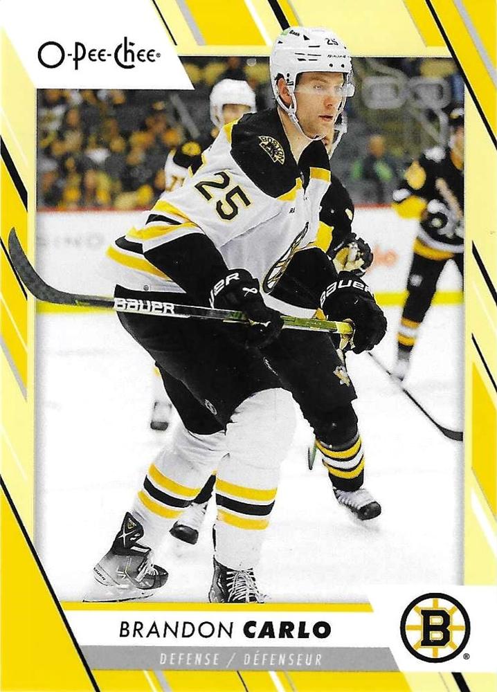 Brandon Carlo #412 Boston Bruins | 2023-24 O-Pee-Chee Yellow Border