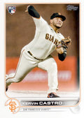 Kervin Castro #413 San Francisco Giants (Factory set, white outline around RC logo) | 2022 Topps
