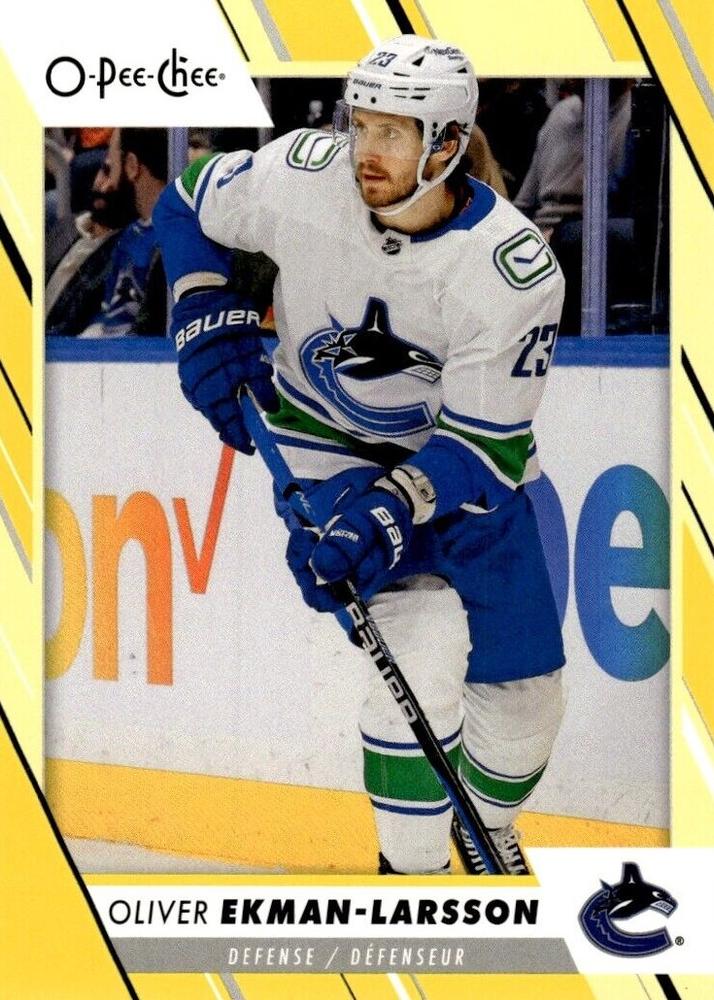 Oliver Ekman-Larsson #413 Vancouver Canucks | 2023-24 O-Pee-Chee Yellow Border