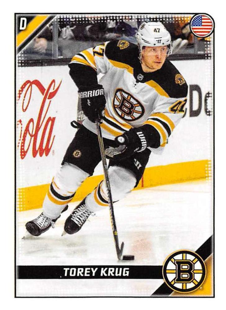 Torey Krug #41 Boston Bruins | 2019-20 Topps NHL Sticker Collection