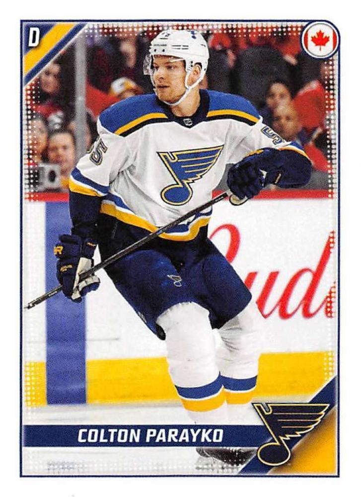 Colton Parayko #421 St. Louis Blues | 2019-20 Topps NHL Sticker Collection