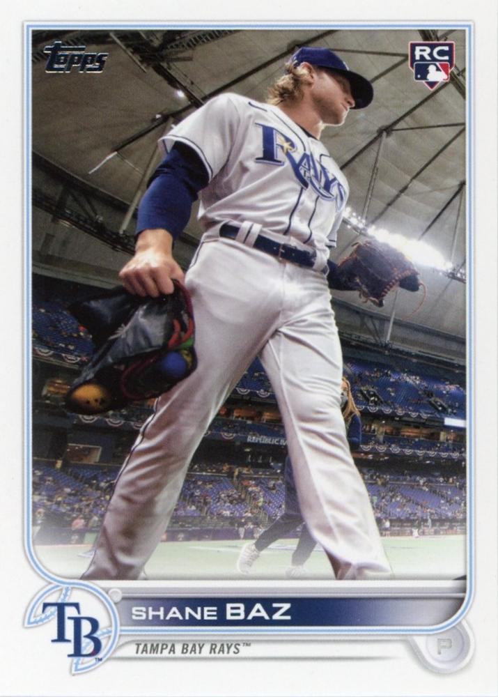 Shane Baz #421 Tampa Bay Rays (Upwards angle, walking) | 2022 Topps