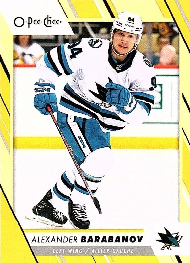 Alexander Barabanov #421 San Jose Sharks | 2023-24 O-Pee-Chee Yellow Border
