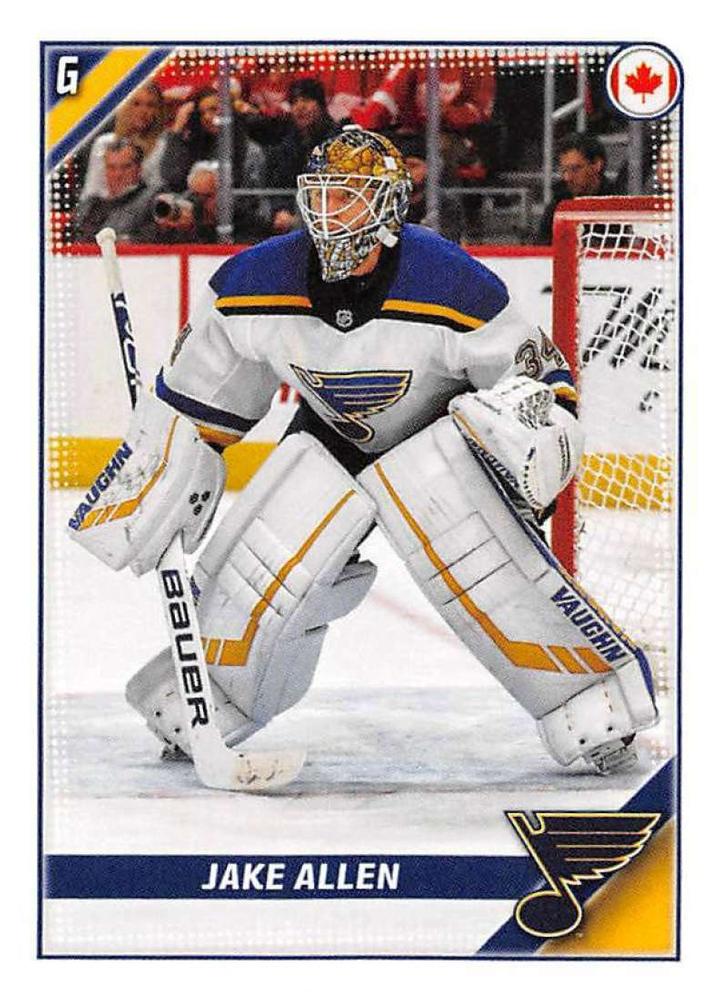 Jake Allen #422 St. Louis Blues | 2019-20 Topps NHL Sticker Collection