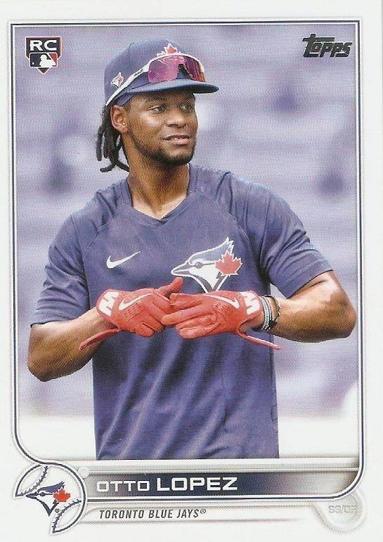 Otto Lopez #422 Toronto Blue Jays (Practice shirt, sunglasses) | 2022 Topps