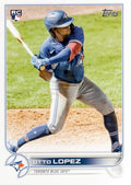 Otto Lopez #422 Toronto Blue Jays (Factory set, white outline around RC logo) | 2022 Topps