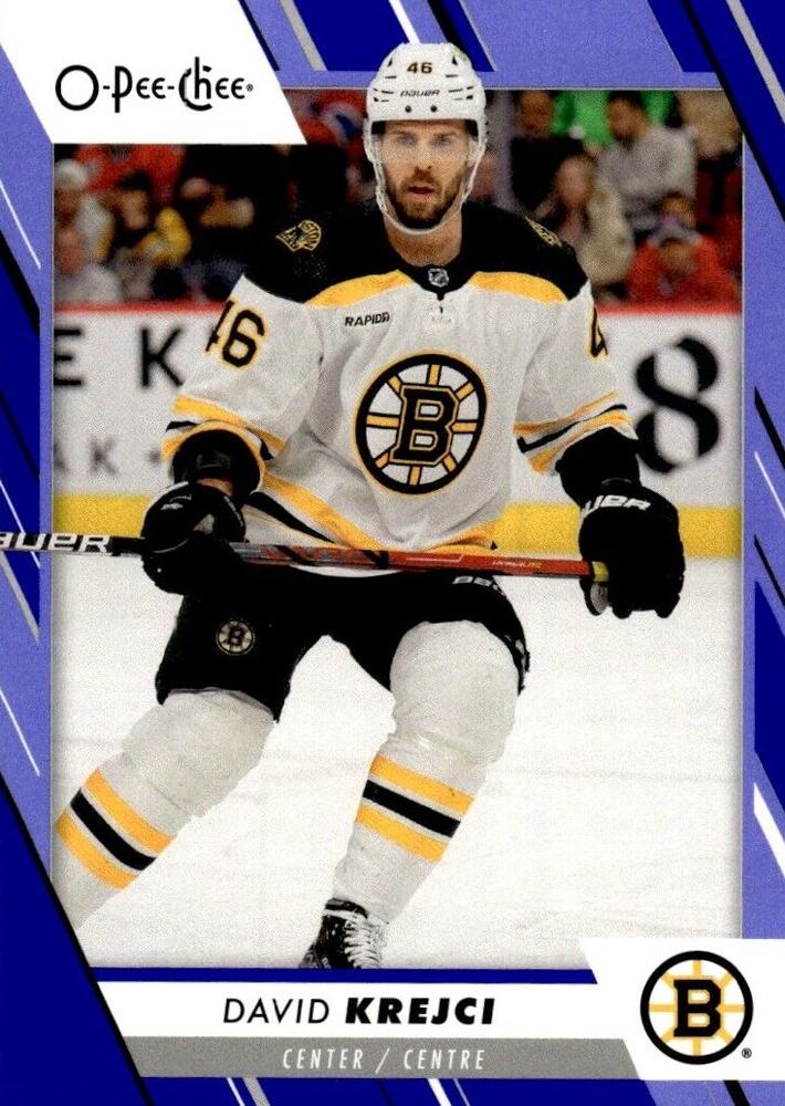 David Krejci #424 Boston Bruins | 2023-24 O-Pee-Chee Blue Border