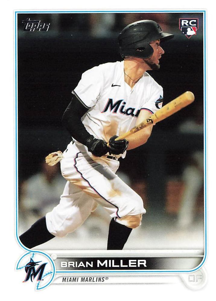 Brian Miller #425 Miami Marlins | 2022 Topps