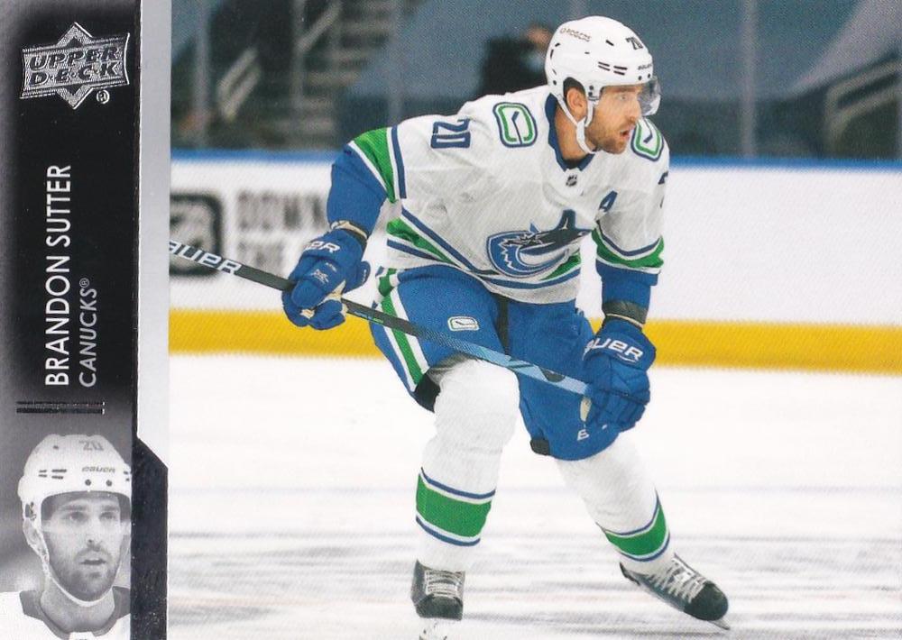 Brandon Sutter #428 Vancouver Canucks | 2021-22 Upper Deck