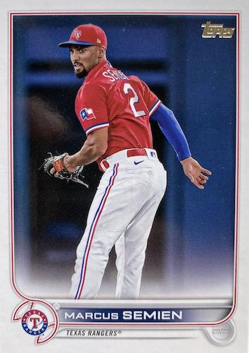 Marcus Semien #429 Texas Rangers (Red jersey) | 2022 Topps