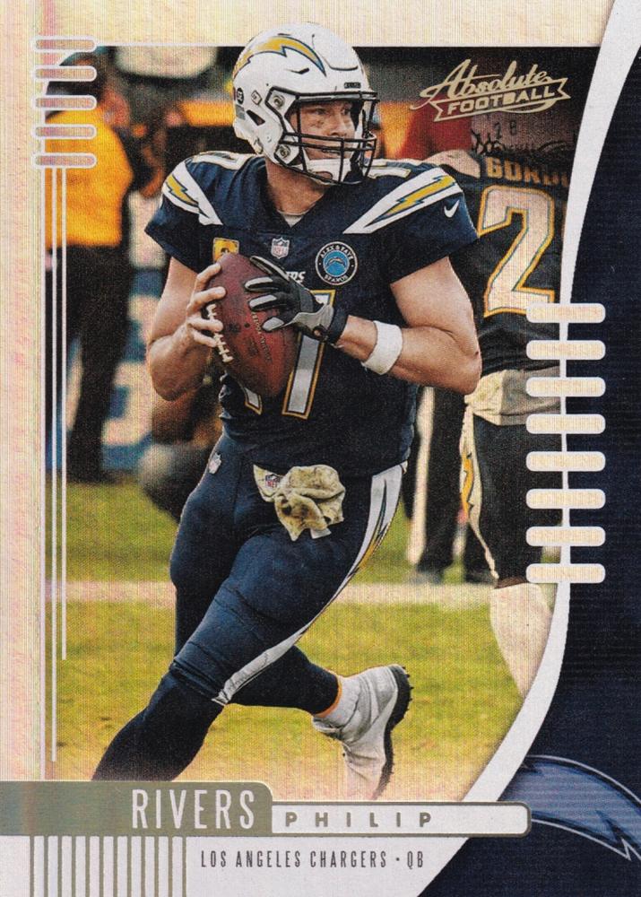 Philip Rivers #42 Los Angeles Chargers | 2019 Panini Absolute |  | NFL Football