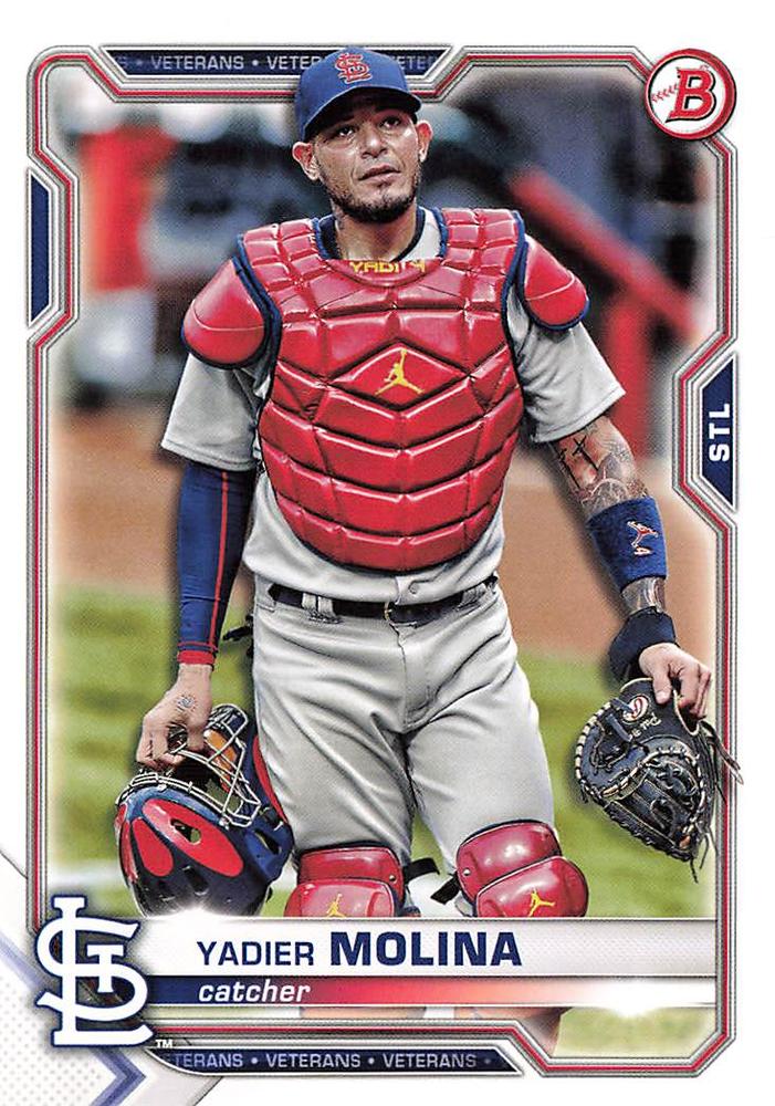 Yadier Molina #42 St. Louis Cardinals | 2021 Bowman