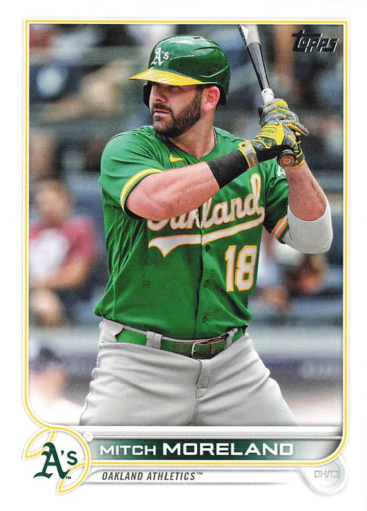 Mitch Moreland #42 Oakland Athletics | 2022 Topps