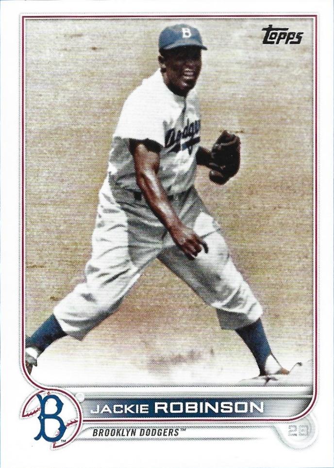 Jackie Robinson #42 Brooklyn Dodgers (Legend, no ball visible) | 2022 Topps